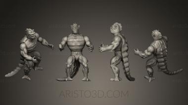 Figurines heroes, monsters and demons (STKM_0398) 3D model for CNC machine